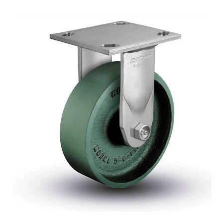 Colson Colson 4 Series Rigid Plate Caster 4.06108.139 - Cast Iron 6" Dia. 1200 Lb. Cap. 4.06108.139